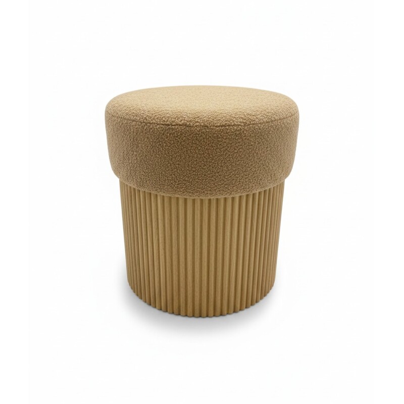 PUFF BEIGE 42X42X45CM Unica