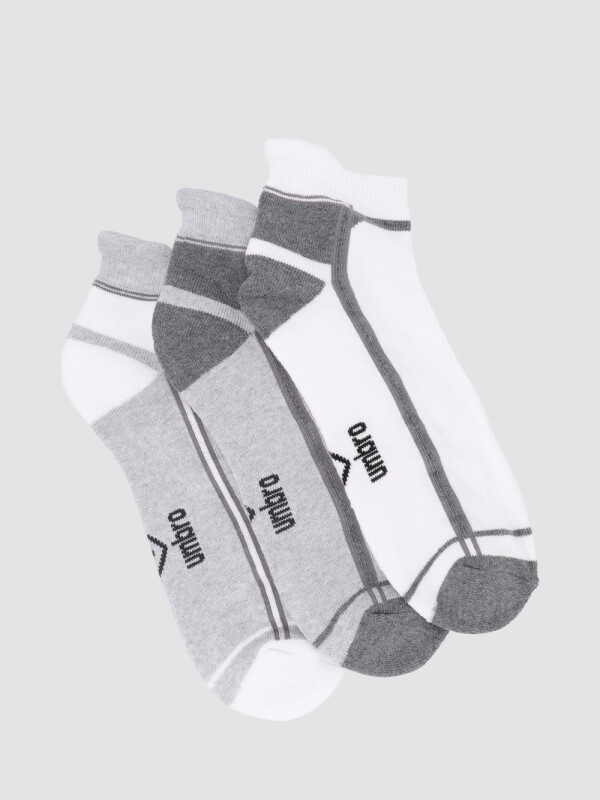 Media corta deportiva x3 c/TERRY Umbro Hombre Gris