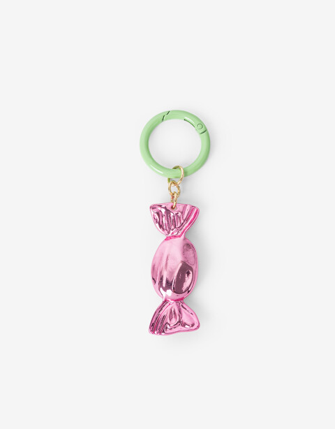 Llavero Dijes Llavero Y Bag Charm Caramelo - Combinacion Bicolor