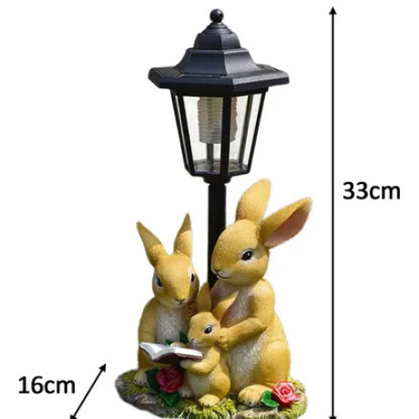 Farol De Jardín Familia Rabbit Farol De Jardín Familia Rabbit