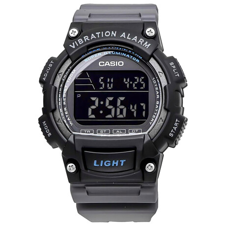 Reloj Casio Original PVC Digital Deportivo Con Luz Negro-Azul