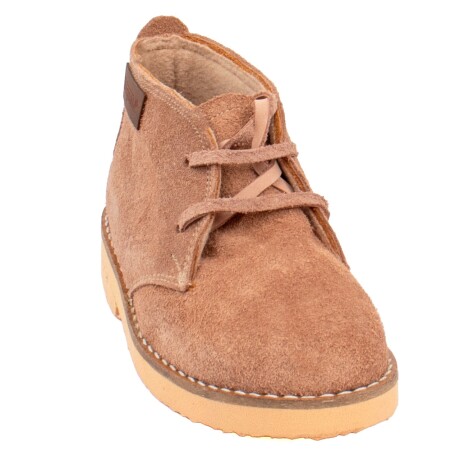 Bota de Cuero Forradas para Niños Nude