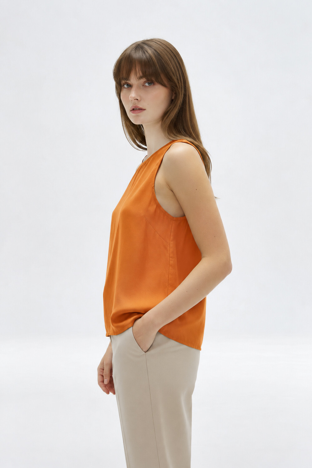 Musculosa Xilven Caramelo