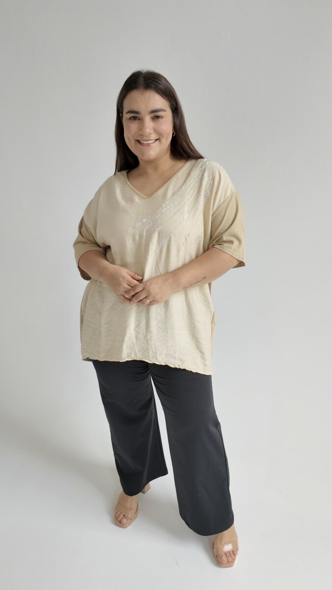Blusa Nocturne - Beige 