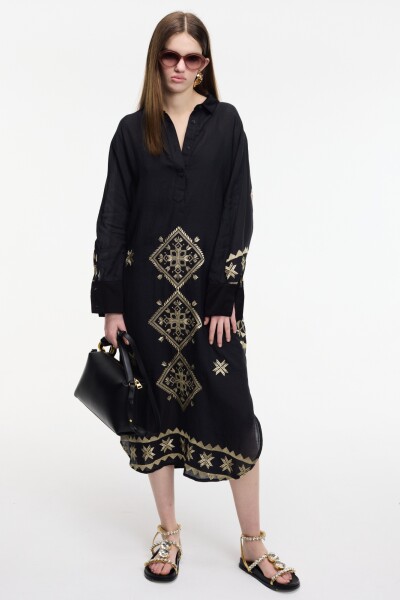 VESTIDO CAMISERO Negro
