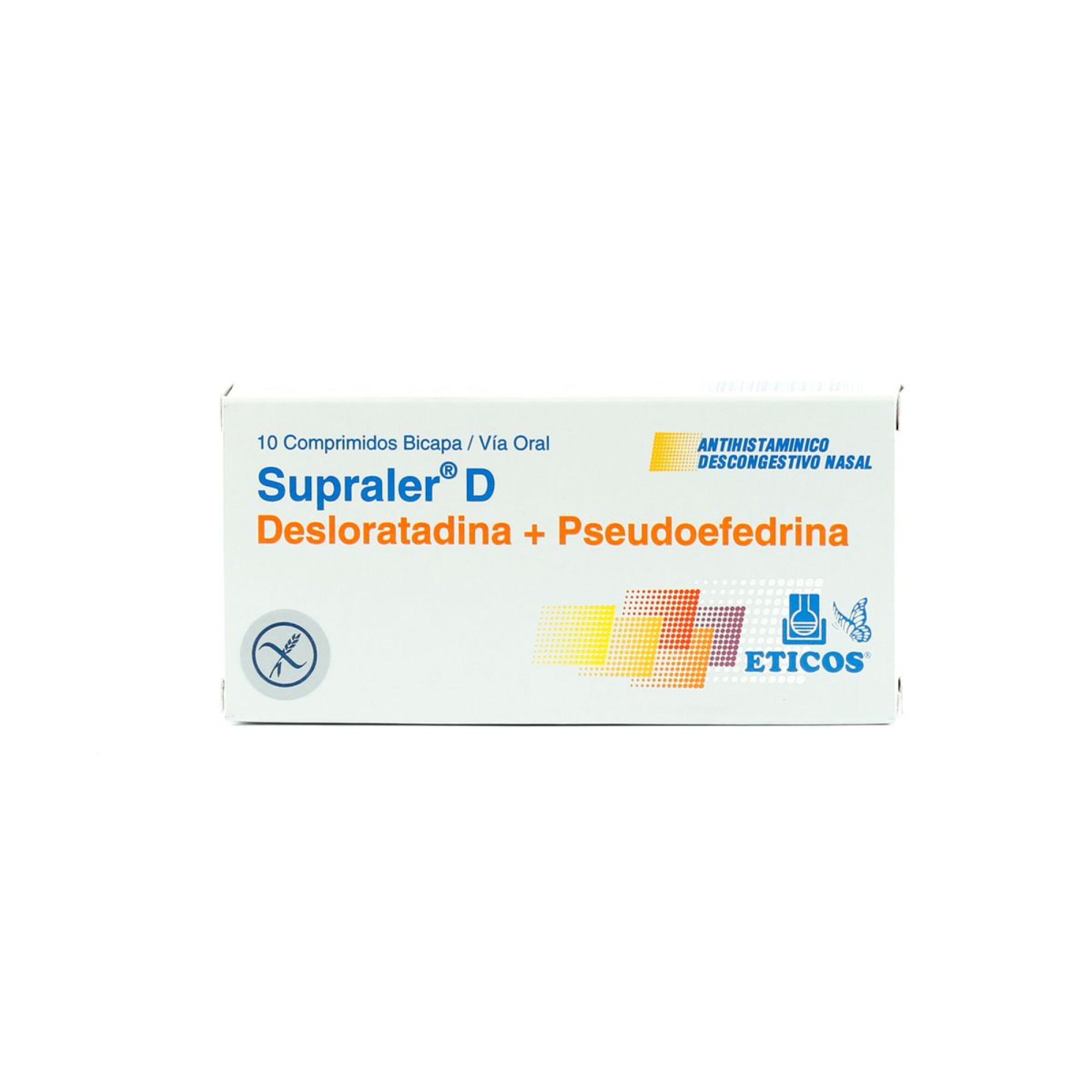 SUPRALER D CJ X 10 COMP. — Farmacenter