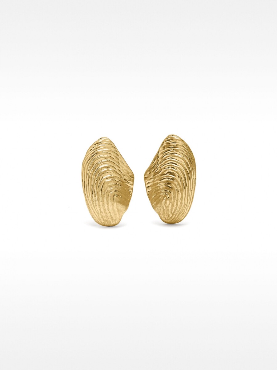 Pendientes De Mejillones dorado