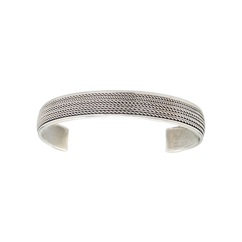 Brazalete tejido rígido-Plata 925-Sin Piedra-BR3010 sinpiedra