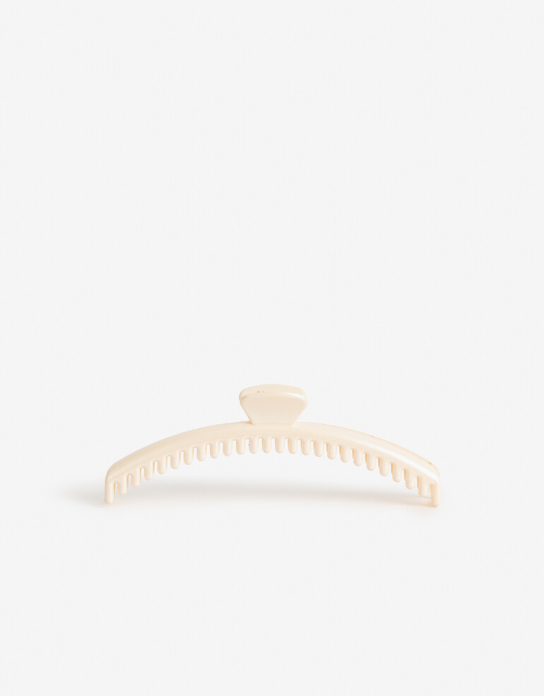 Broche Acrilico Broche Maxi De Acrílico Glossy. - Blanco Nacarado/perlado