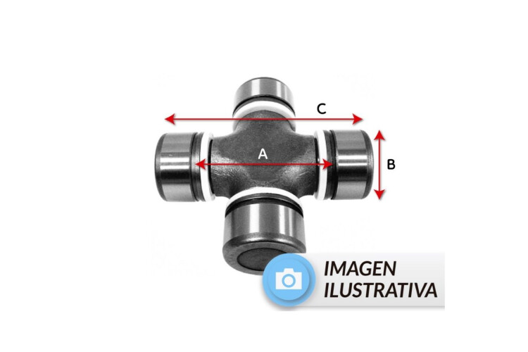 CRUCETA A:57.2mm B:38mm C:100.5mm CRUCETA A:57.2mm B:38mm C:100.5mm