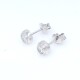 Caravanas en oro blanco 18k y brillantes Caravanas en oro blanco 18k y brillantes
