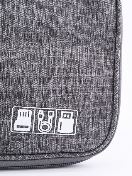ORGANIZADOR DE CABLES GRIS (V)