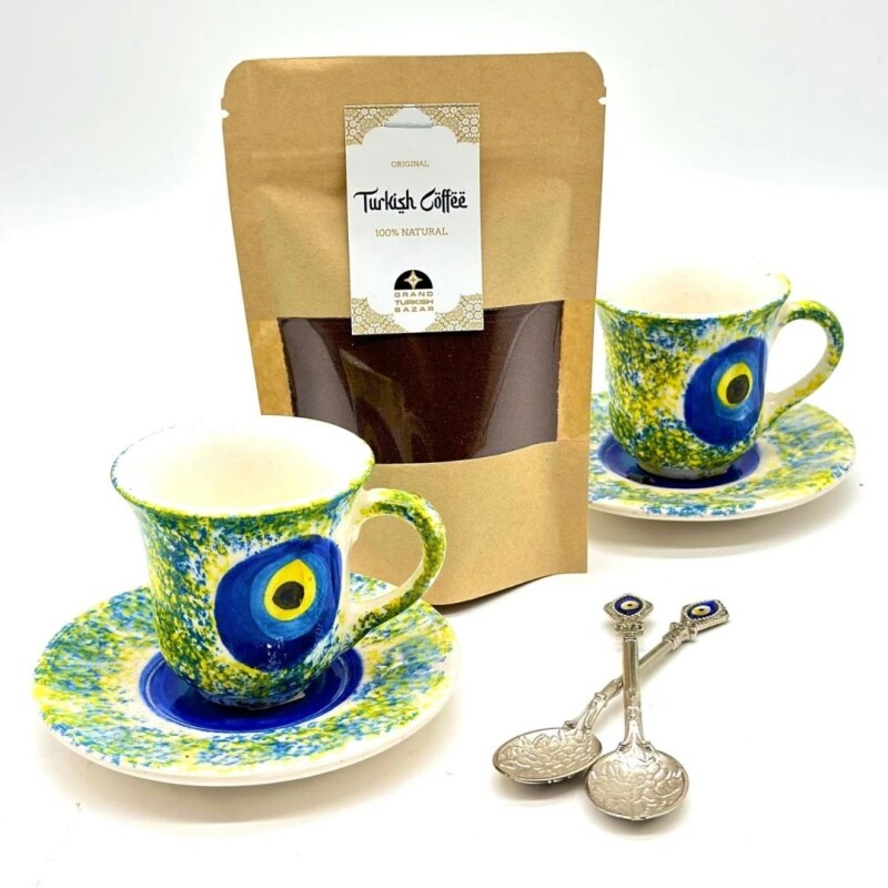 Set de café para dos personas cerámica Nazar
