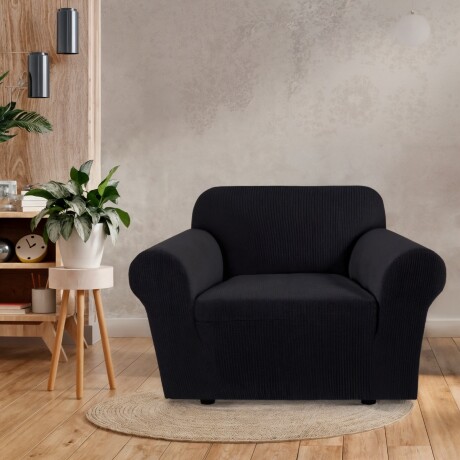 Funda cubre sofá elástica 1 cuerpo NEGRO