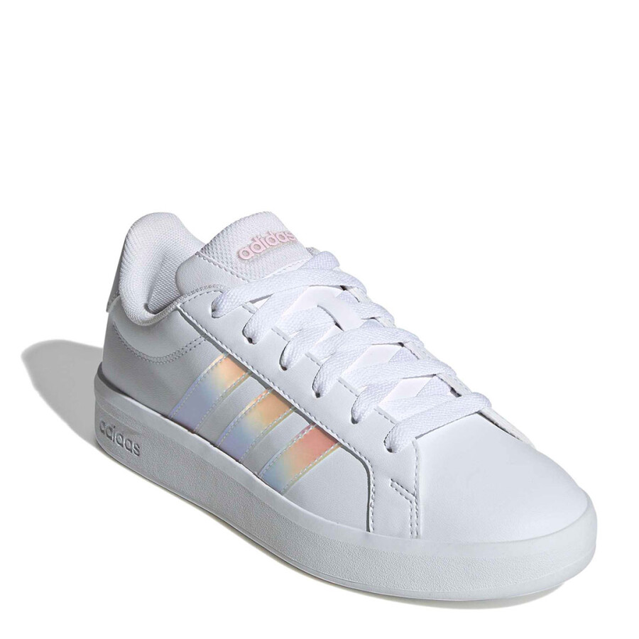 Championes de Niños Adidas Grand Court 3.0 Juniors Blanco Holográfico
