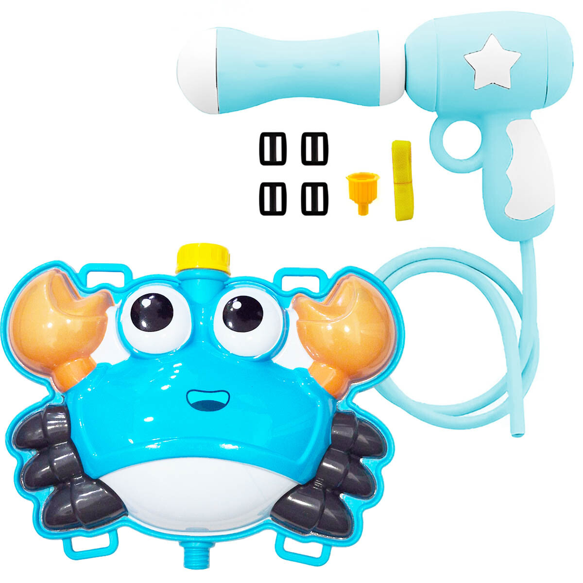 Pistola Juguete De Agua Con Mochila Infantil Verano - Cangrejo 