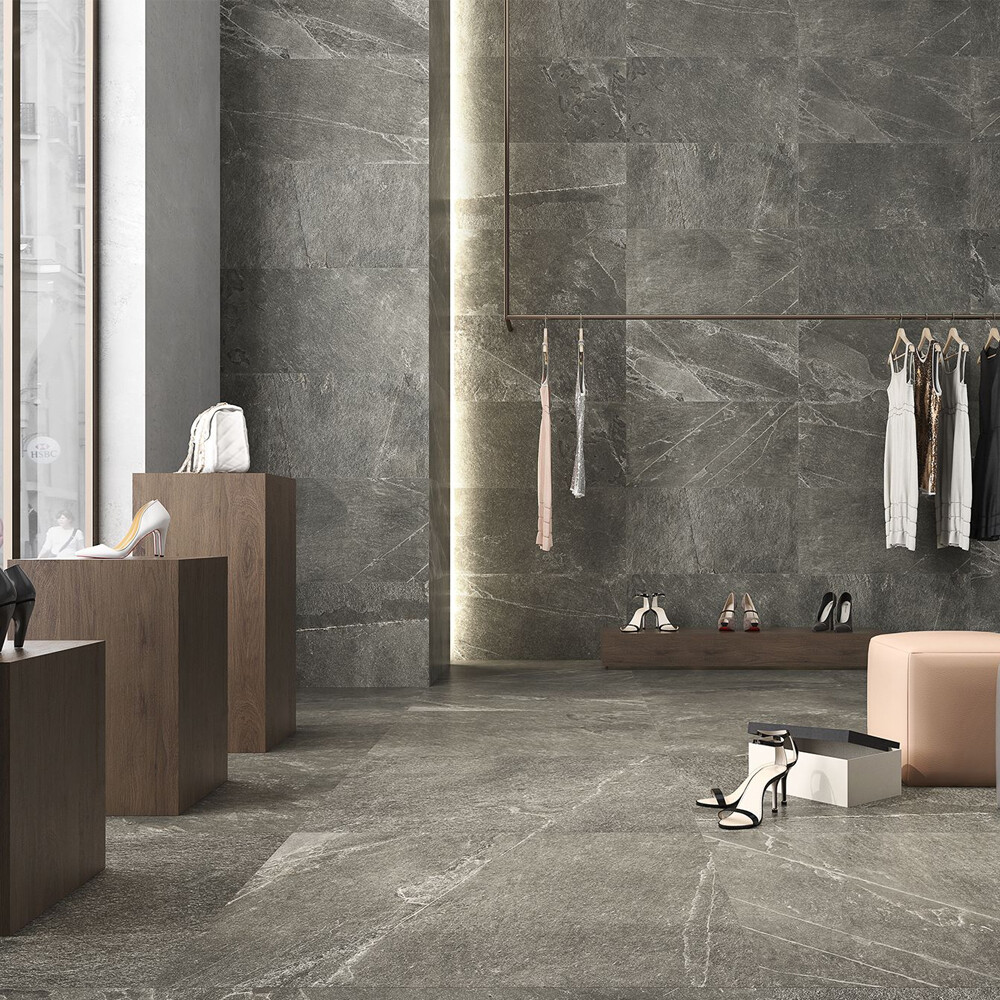 REVESTIMIENTO ARDESIA CENERE CM "A" 25X75 CM Revestimiento Ardesia Cenere Cm "a" 25x75 Cm