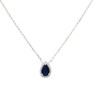Conjunto colgante Lágrima- Plata 925 - Zafiro - CJ3140 Conpiedra