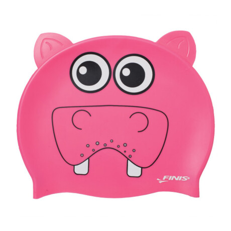 Finis - Gorra Animal Head Hippo 3.25.037.312 - 100% Silicona para Niños, Tamaño Universal. 001