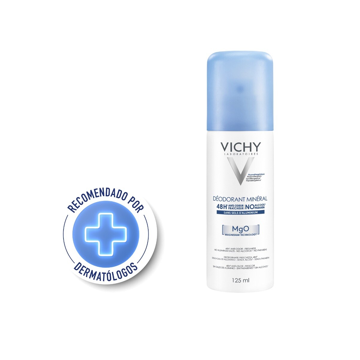 Desodorante Aerosol Vichy Mineral 125 Ml. 