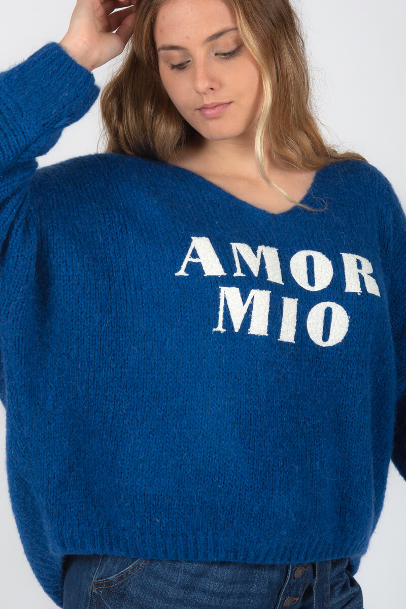Sweater Amor mío - Azul 