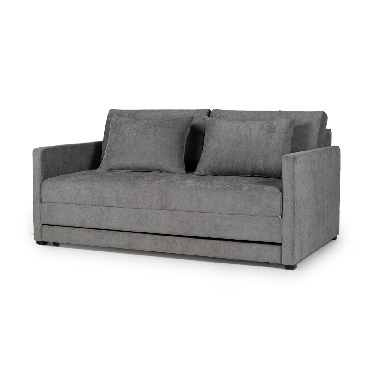 Sofá Cama Quito - 176 - Tela Microfibra - TC1011 (Grafito) 