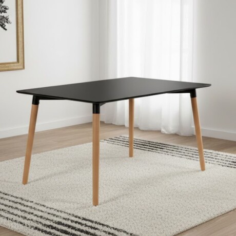 Juego de comedor 4 sillas Milan - Negro Juego de comedor 4 sillas Milan - Negro