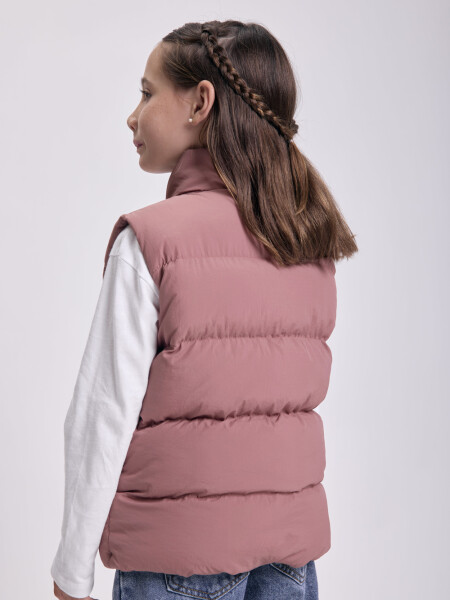 Chaleco capitoneado Rosa