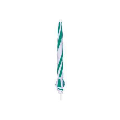 Sombrilla Playa 1,80m FPS 70 Articulable MOR Con Funda Acero Blanco/verde