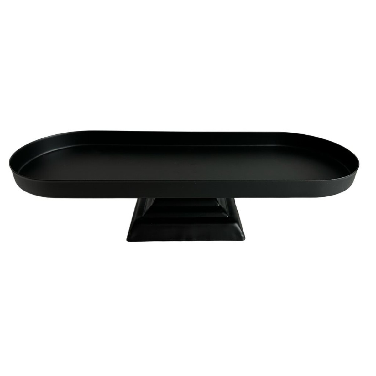 BANDEJA C/SOPORTE BAJO 20x10x6CM NEGRO 