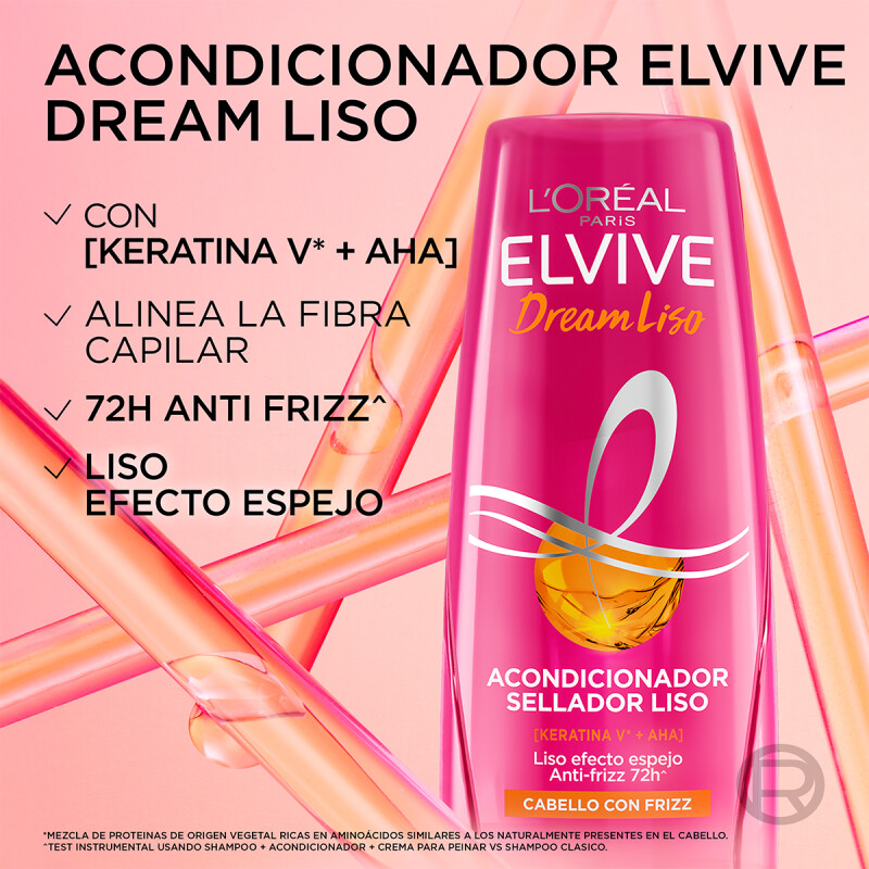 Acondicionador L'oreal Paris Elvive Dream Liso 370 Ml. Acondicionador L'oreal Paris Elvive Dream Liso 370 Ml.