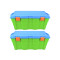 Set x2 Baúl 100 lts VERDE/AZUL