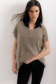 Blusa Athenia Beige Lurex