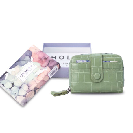 Tarjetero Irina Croco Menta