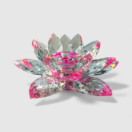 Centro De Mesa Flor De Loto Rosa