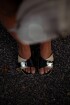 O Sandal Negro / Beige
