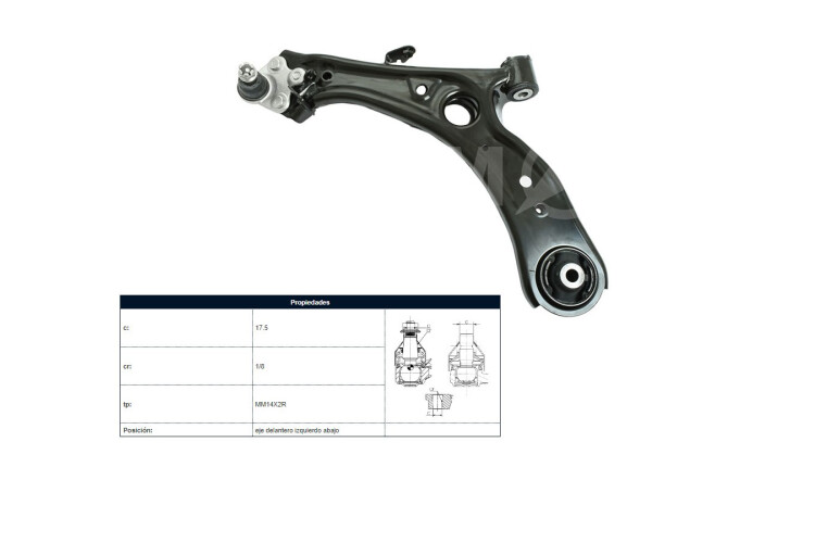 Parilla De Suspension Delantera Honda Hr-V 14-25 Izq Parilla De Suspension Delantera Honda Hr-V 14-25 Izq