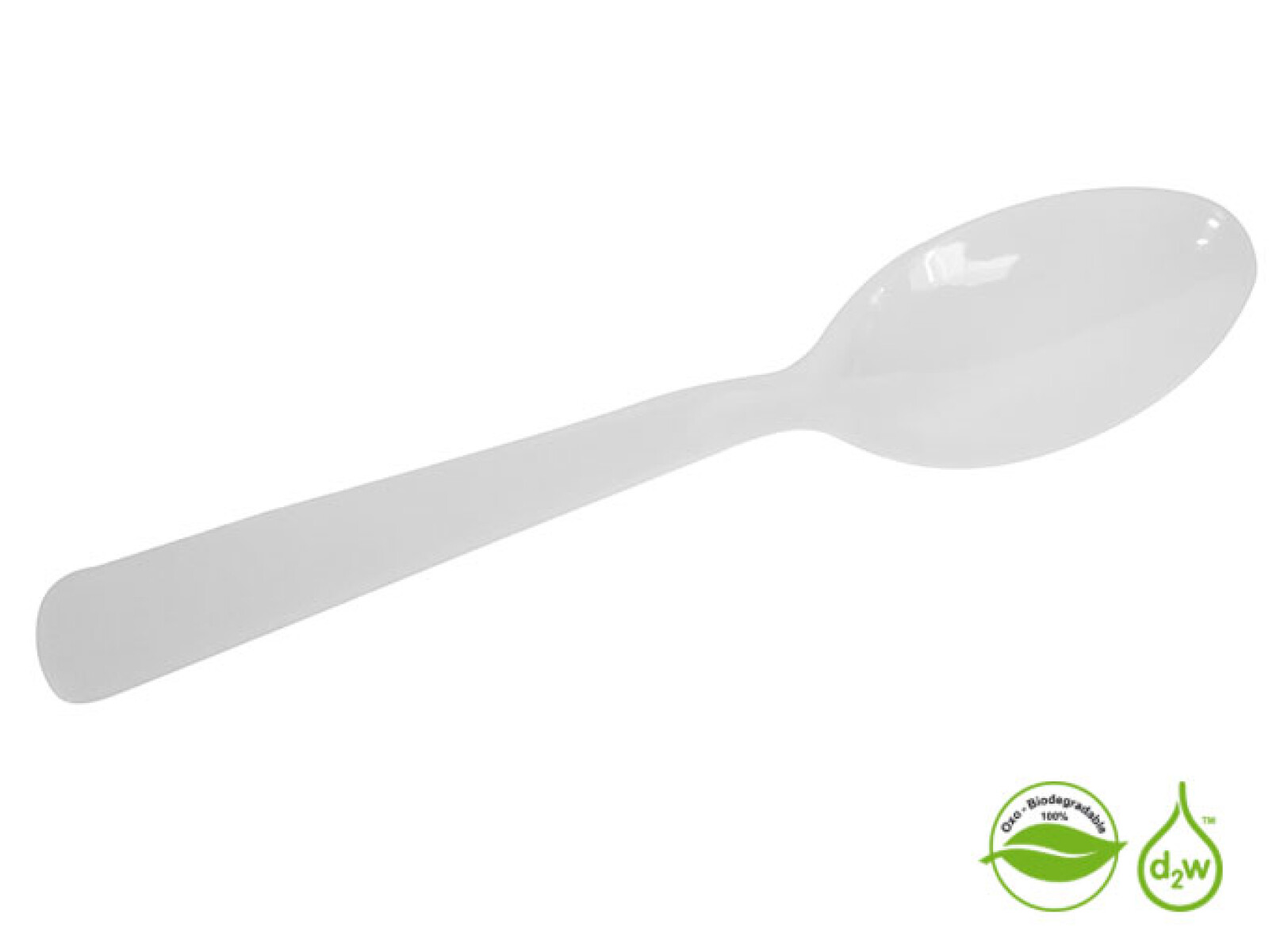 Cuchara Biodegradable x10 Unidades - Blanco 