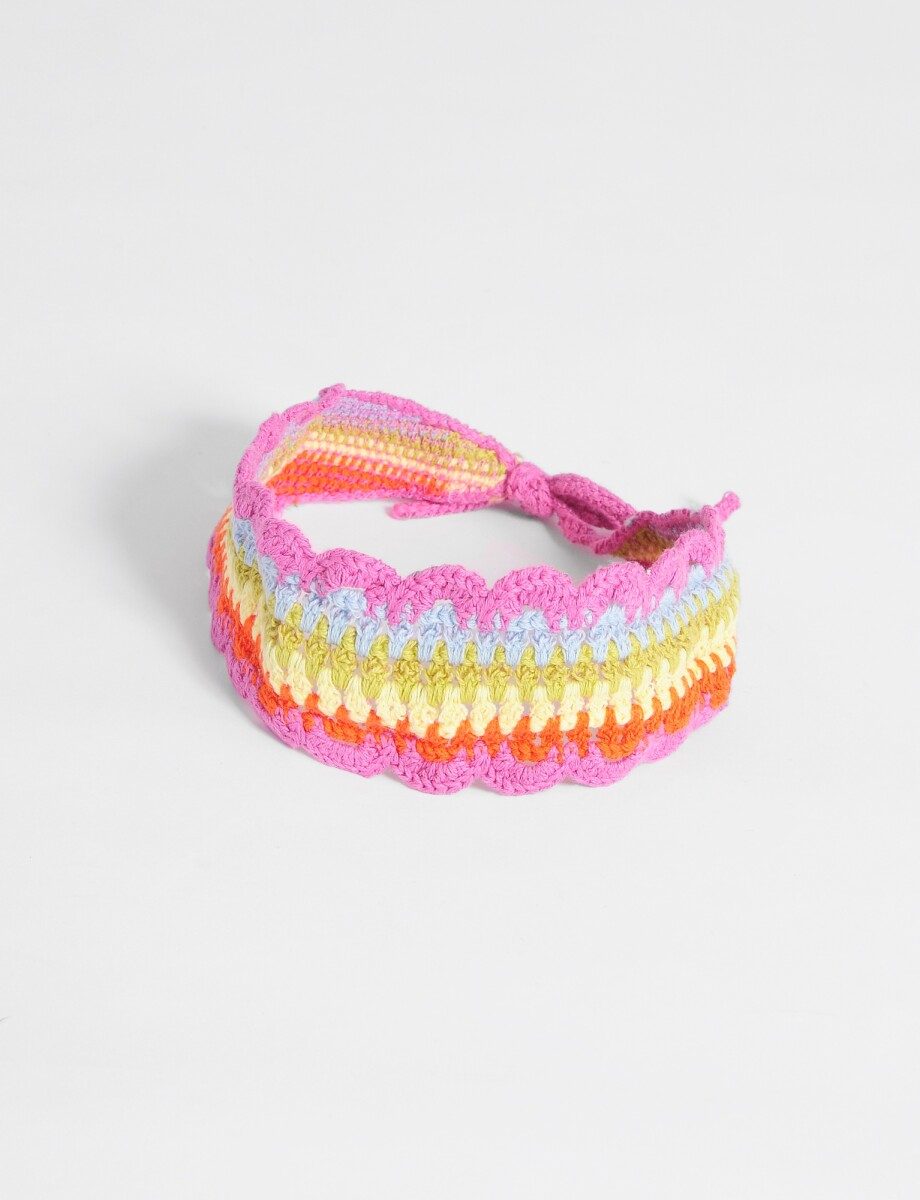Vincha crochet - multicolor 
