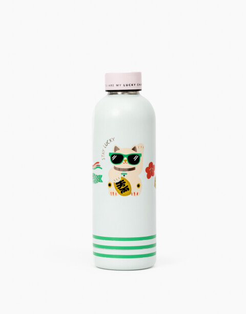 Artículos cocina Botellas Botella Metálica "lucky Cats" - Combinacion Multicolor