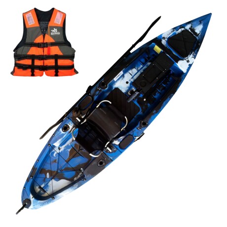 Kayak Caiaker Marlim sin pedalera Camo Azul