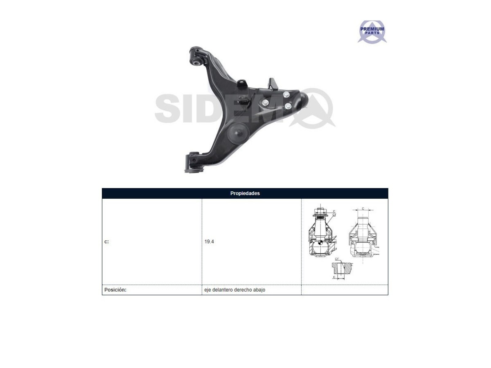 Parilla De Suspension Del Mitsubishi L200, Toyota Hilux 07-17 Der 