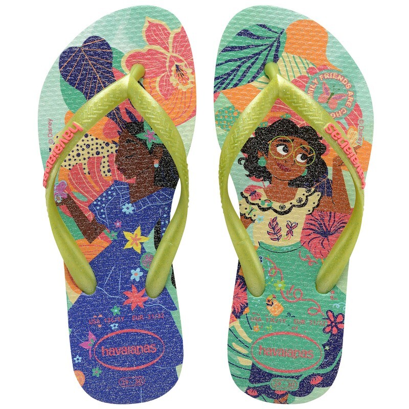 Ojotas Havaianas Kids Slim Princess Verde