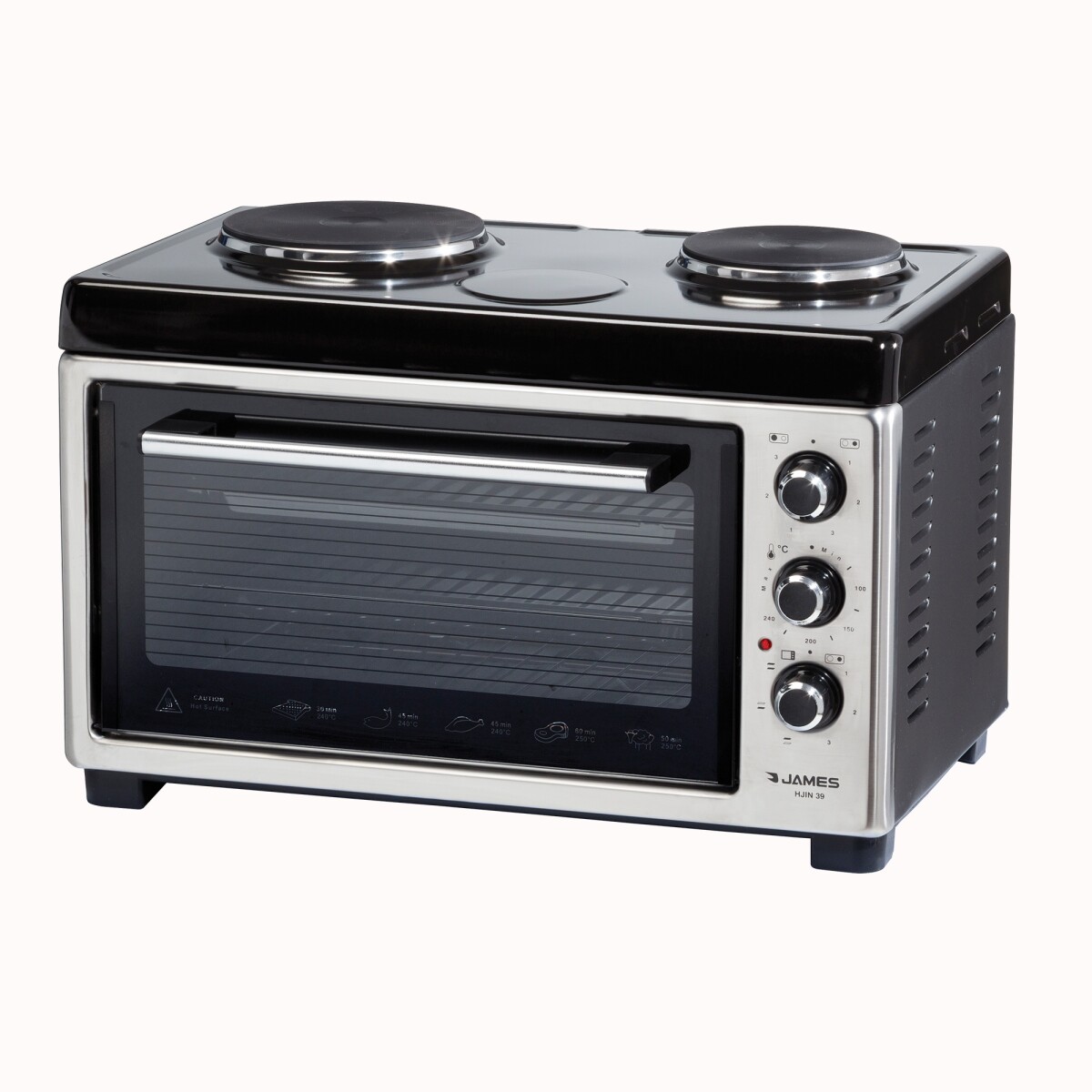 Horno Eléctrico JAMES HJIN 39Lts - Acero Inoxidable 