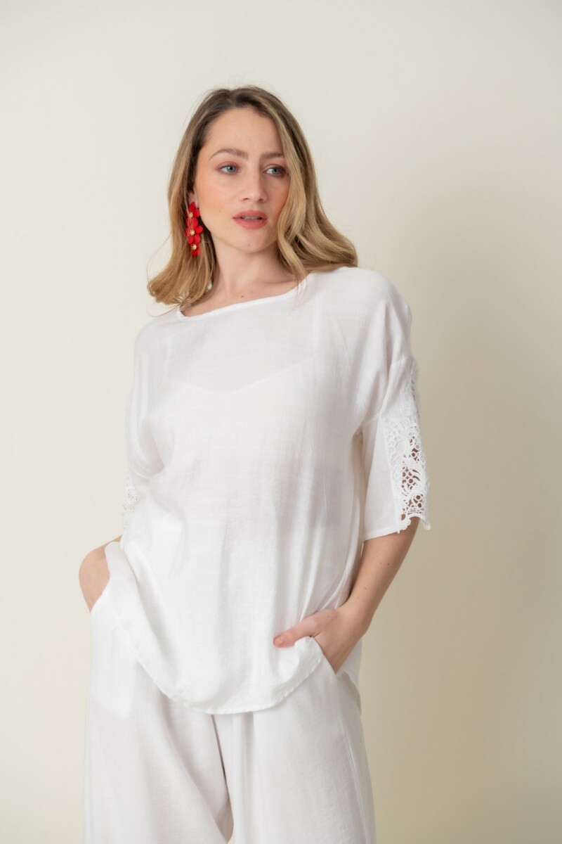 BLUSA CLAVEL - Blanco 