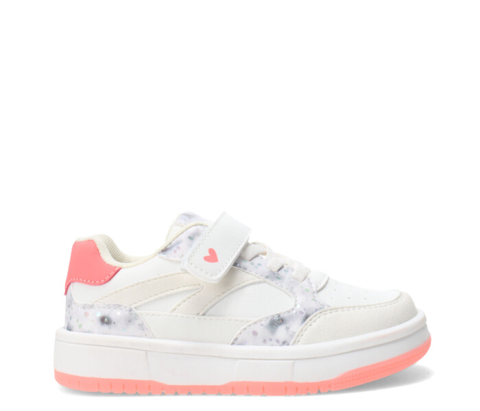 Championes de Niña MINI Miss Carol ASTACO con velcro Blanco