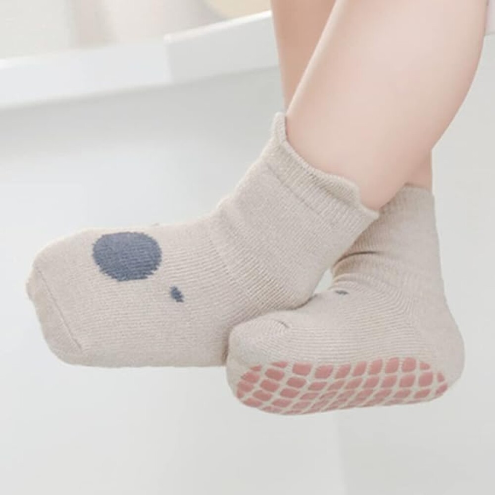 Set Medias Anti deslizante BAMBA Beige