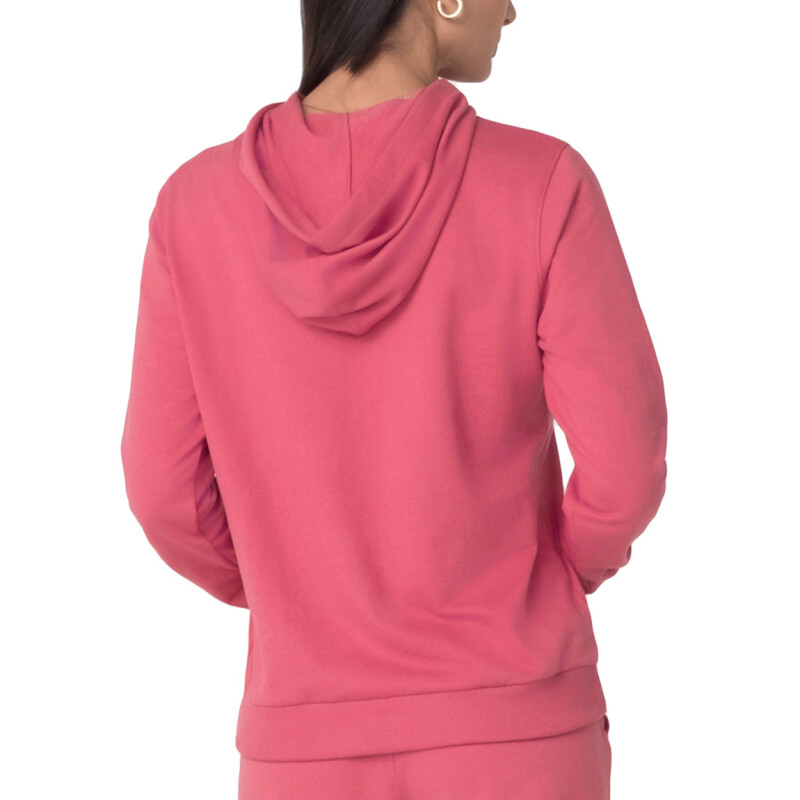 Fila Buzo Canguro Femenino Outline Basic - Rose Cereza Rosado