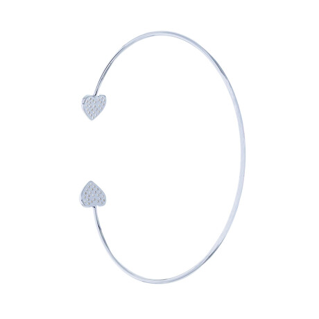 Esclava de plata 925 con circonias CORAZON Esclava de plata 925 con circonias CORAZON