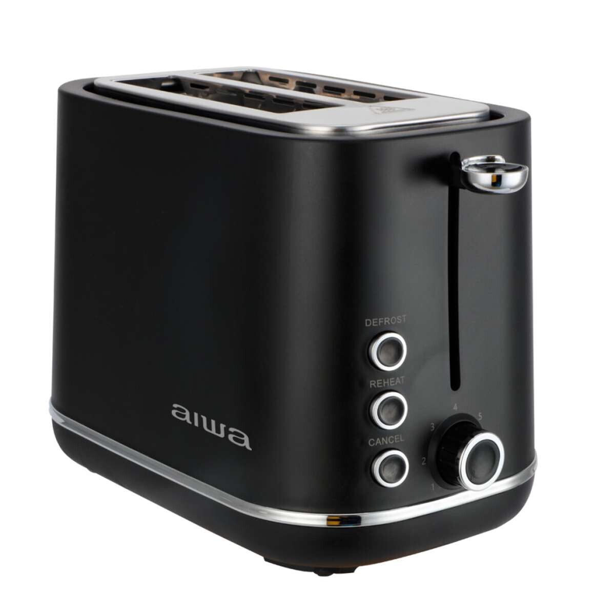 Tostadora para 2 panes AIWA Negra 850W Bandeja Removible y 7 Niveles - AWTD1430 